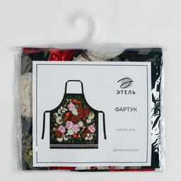 Фартук «Этель» Flowers, 60×70 см, 100% хлопок, саржа 190 г/м²