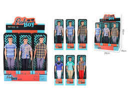 Кукла "Shyam. Парень. Пляжная вечеринка" 30см в коробке (HP1231173) в рубашке, брюках и кроссовках, 6 видов, по 12шт. в шоубоксе