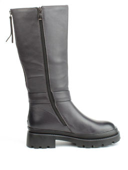 02-FI714-2M BLACK Сапоги зимние женские (натуральная кожа, байка, натуральный мех) - Фабричный китай фото 10