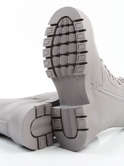 04-PAX86-5Z LT. GRAY Ботинки зимние женские (натуральная кожа, 100% шерсть)