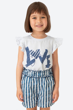 Летний хлопковый костюм с лайкрой для девочки Bonito  фото 5