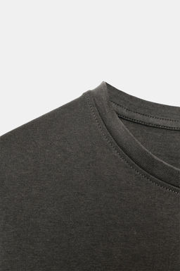 CAMISETA R?STICA ALGOD?N / Carb?n - Zara фото 8