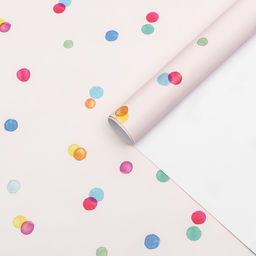 Бумага упаковочная,глянцевая Конфетти, 70 х 100 см, 1 лист
