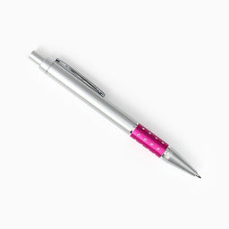 Набор подарочный 2 предмета: ручка, брелок - розовое Сердечко