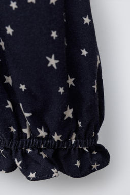 STAR PRINT TOP WITH ELASTIC DETAIL - Zara фото 4