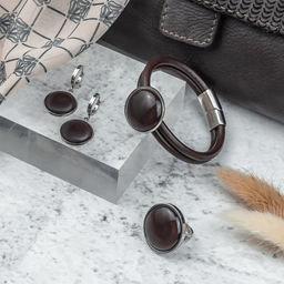 Серьги из муранского стекла MAROON LS3550 - Vloes фото 5