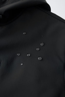 WATER-REPELLENT HOODED LINED TECHNICAL JACKET - Zara фото 9