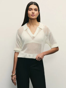 Вязаный джемпер-поло / Zarina