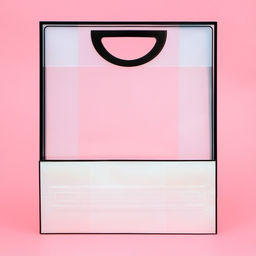 Пакет ПП с вырубной ручкой, прозрачный, 36×30×13 см, чёрный