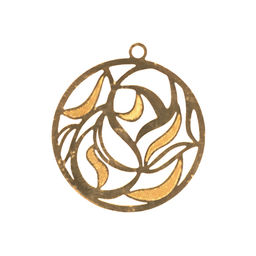 Zlatka Филигранные элементы FDP-019 2.9 см круг 4 шт СК/Распродажа под золото