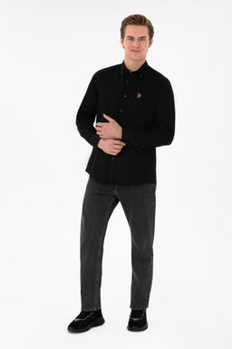 Erkek Siyah Uzun Kollu Basic G_mlek Sepette S_rpriz _ndirim - U.s. polo assn фото 4