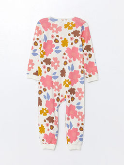 Bisiklet Yaka ?i?ekli K?z Bebek Tulum - Waikiki фото 2