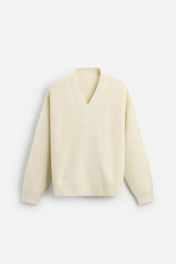 TEXTURED V-NECK SWEATER - Zara фото 8
