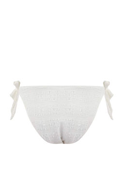 Ekru Potikareli Dokulu F?rf?rl? Regular Normal Bel Bikini Alt? TBESS22BA0074