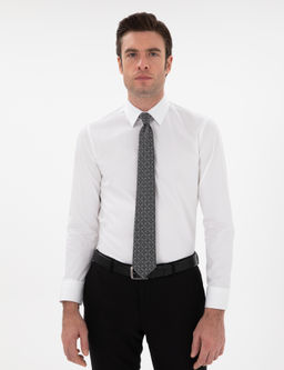 Белая стройная рубашка с длинным рукавом. - Cacharel фото 3