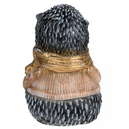 Скульптура-фигура для сада из полистоуна Ежик в шарфе 13х25см (Россия) - Домашняя мода фото 3