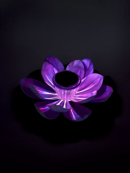 Садовый светильник для водоемов 28 х 28 х 9 см на солнечной бат-е "Лотос" бел N011