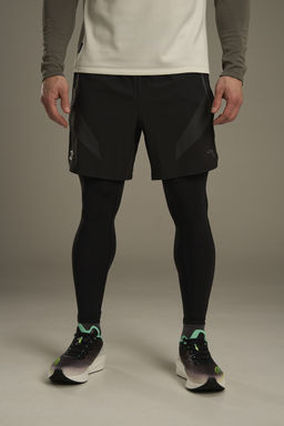 Тайтсы 2-в-1 Черный ANTA RUNNING 2 in 1 Pants фото 2