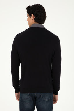 Мужской черный базовый свитер - U.s. polo assn фото 5