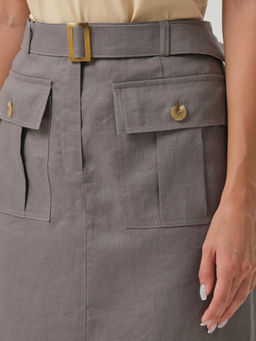 Юбка мини льняная - Stilla фото 11