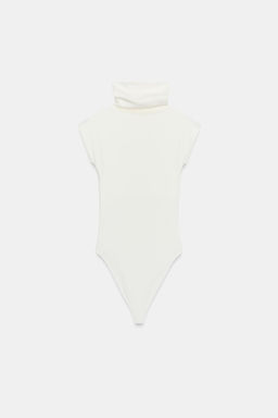 COTTON HIGH-NECK BODYSUIT - Zara фото 5