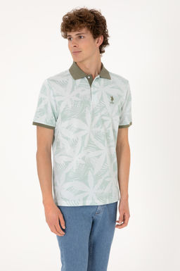 Erkek Regular Fit Polo Yaka Su Ye_ili Ti__rt Sepette S_rpriz _ndirim - U.s. polo assn фото 3