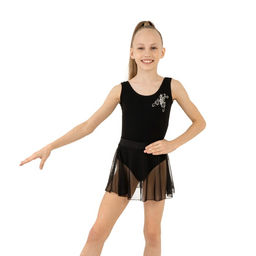Юбка гимнастическая Grace Dance, на поясе, р. 44, цвет чёрный  фото 3