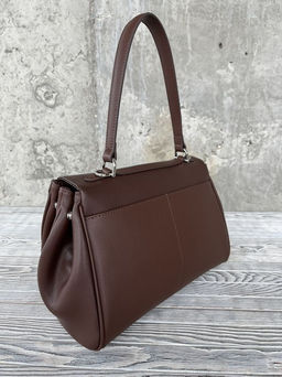 Женская кожаная сумка-портфель 8399-2 Кофе - Sergio valentini фото 3