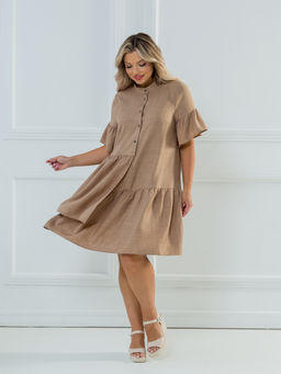 Платье 1247 темно-песочный - Novita фото 6