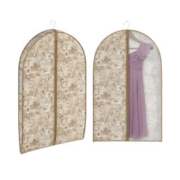 VAL VN-CWV-S100 Набор чехлов для одежды, 2шт., 1 шт.- объемный; 1шт.- с прозрачной вставкой, VINTAGE, шт