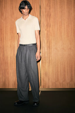 Polo en punto trenzado Regular Fit - H&m фото 2