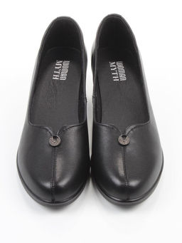 06-YDN15-20 BLACK Туфли женские (натуральная кожа)
