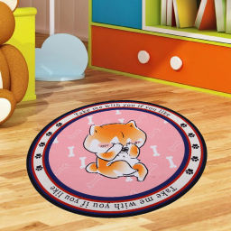 Коврик - лежанка для животных "ЛАПУСИКИ", мистер Юки, цвет как на фото d-60см (лейбл)