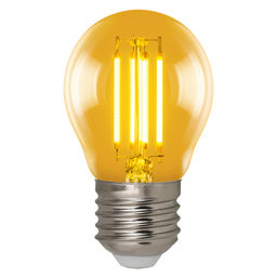 LED-G45-5W/GOLDEN/E27 GLV21GO Лампа светодиодная Vintage. Форма шар, золотистая колба. Картон. ТМ Uniel