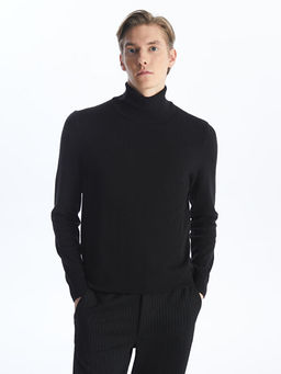 Bal?k?? Yaka Uzun Kollu Erkek Triko Kazak