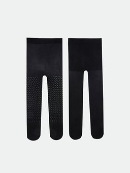 K?z ?ocuk ?nce K?lotlu ?orap 2li