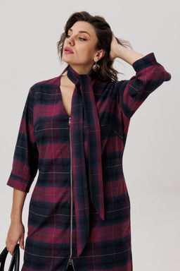 Платье ANELLI 1728-Р винная геометрия  фото 4