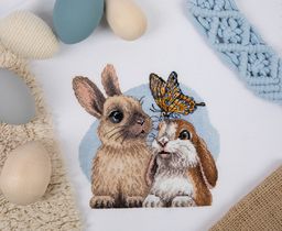 Klart набор для вышивания 8-522 Пушистые друзья 17.5 х 19 см