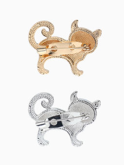 Цена за 12 шт. Брошь «Бродячий кот», МИКС