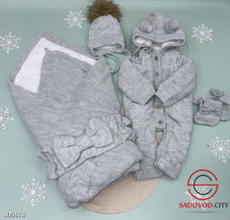 Вязанный набор на выписку 5 предметов - Bruno фото 7