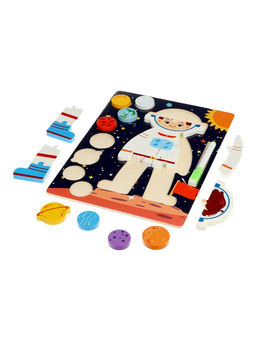 Деревянный Пазл-вкладыш «Космос»