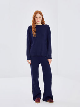 Bisiklet Yaka Kad?n Triko Kazak