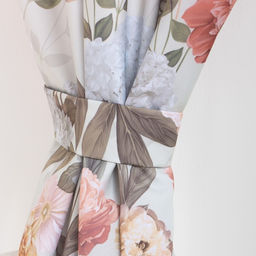 Комплект штор для кухни с подхватами Этель «Цветущий сад» 145×180 см - 2 шт., 100% п/э