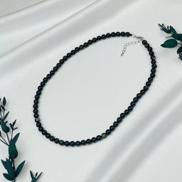 Бусы из Обсидиана золотистого