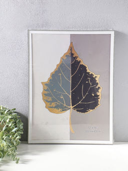 Фоторамка пластик 30х40 см "Современная классика" серый и белый 42,6х32,6х1,5 см