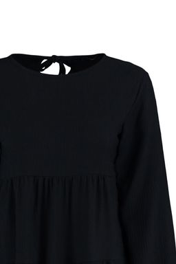 TRENDYOLMILLA Siyah Volanl? Skater/Belden Ac?lan Burumcuk/Dokulu Mini Orme Elbise TWOAW23EL00371  фото 7