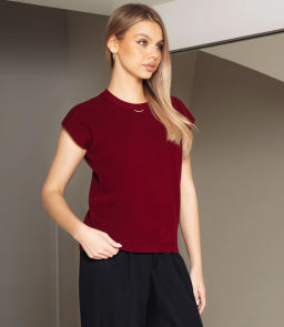 Футболка #КТ6002 (1), бордовый