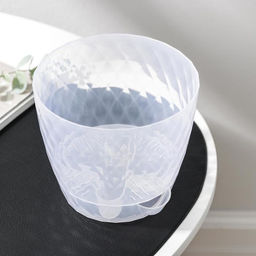 Цена за 3 шт. Горшок для цветов с прикорневым поливом «Румба», 1 л, прозрачный