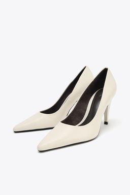 LEATHER HIGH-HEEL SHOES - Zara фото 5