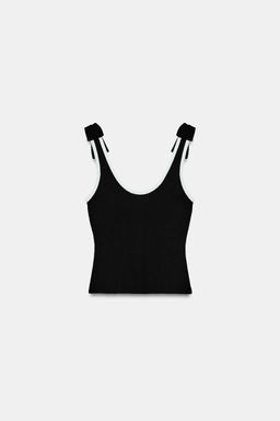 TOP CANAL? LAZOS / Negro - Zara фото 8